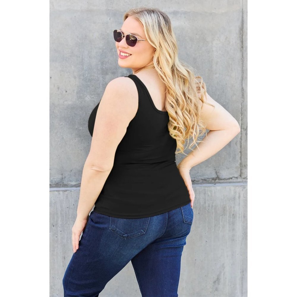 Basic Bae Full Size Square Neck Wide Strap Tank - image 6